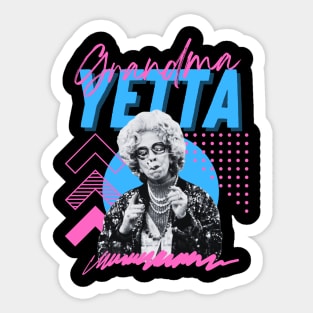 Grandma yetta***original retro Sticker